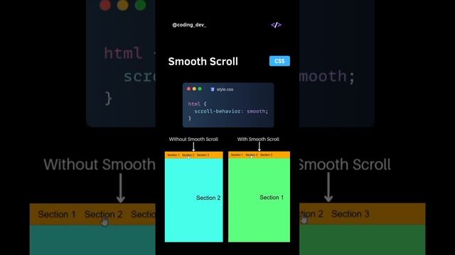 Smooth Scroll w/ CSS ✨