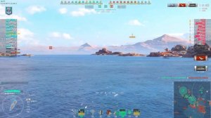 Battleship Incomparable: Old school battle on map Tears of the Desert - World of Warships