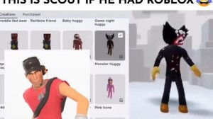 Scout from Team fortress 2 if he had Roblox