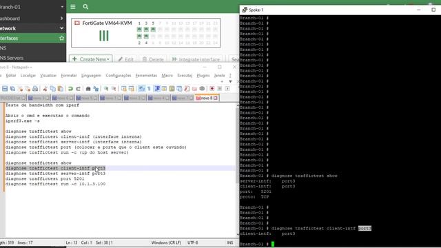 Validando o Bandwidth no Fortigate usando o iPerf (Fortinet) смотреть онлайн