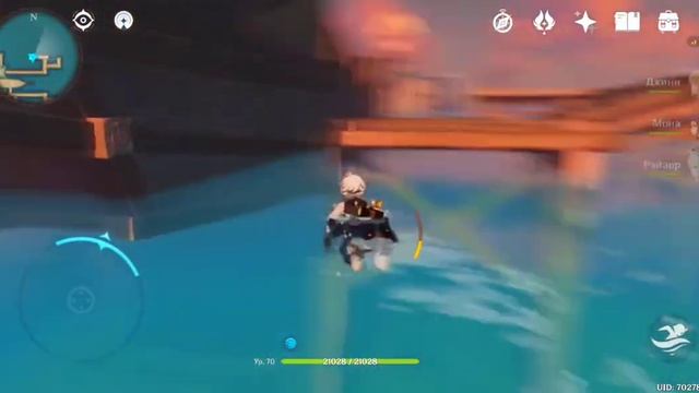 Genshin Impact прыжки в воду смотреть онлайн