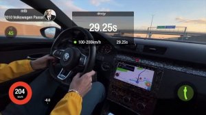 PASSAT CC | 1.8 TSI 220HP STAGE1 | DRAGY TEST 0-100 0-200