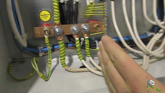 Контур заземления в котельной.