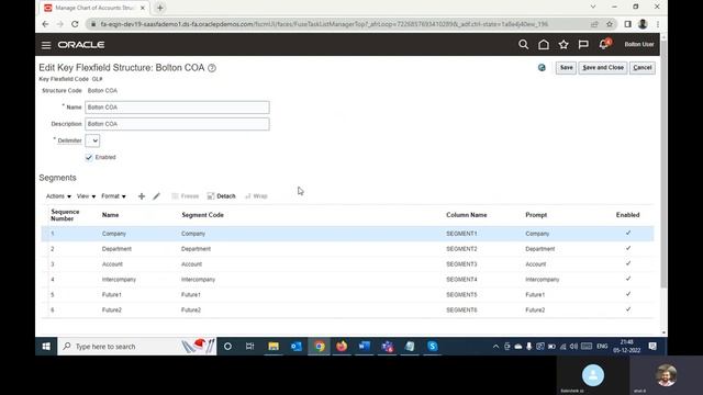 Oracle Financials - Fusion setups GL5 - Key Flexfield, Value set смотреть онлайн