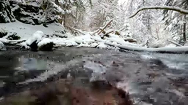 Релаксация, шум реки. зима, сон гарантировано за 10 минут. смотреть онлайн