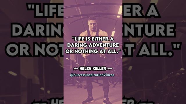 4K LIVE IS AN ADVENTURE - Hellen Keller | Motivational Quotes #sigmarule #quotes #motivation #short