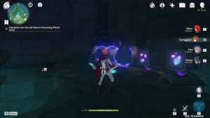 Draining water at Araumi ❘5 cubes electro puzzle❘Inazuma Genshin Impact