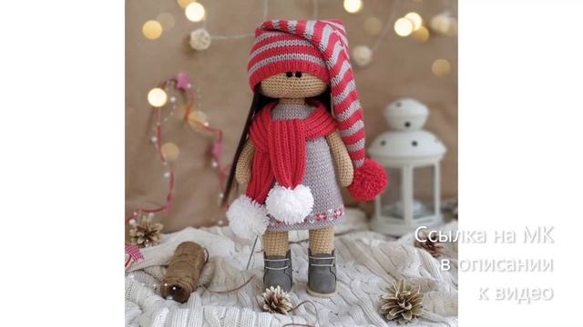 МК по вязанию амигуруми Шарф, Платье и Шапка спицами. Автор: @vaverka.toys
