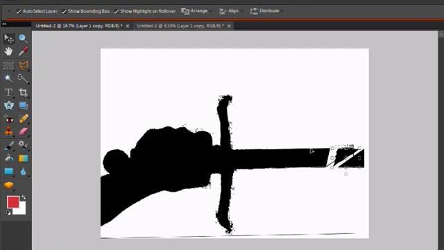 how to add a shatter effect on adobe photoshop elements 8.0