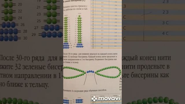 Бисероплетение.Стрекоза. Схема. Легко.