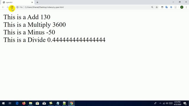 #Javascript #Arithmetic Operator #JsArithmeticOperator  Javascript Arithmetic Operator in hindi