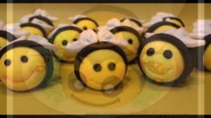 Пчелки из мастики для тортов и капкейков