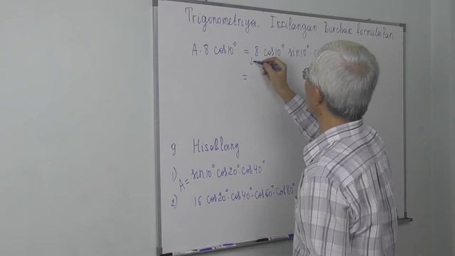 8.8. Ikkilangan burchak formulalari Misol 8 9 смотреть онлайн