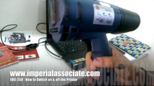 How to Switch On-Off Your EBS 250 Handjet Printer