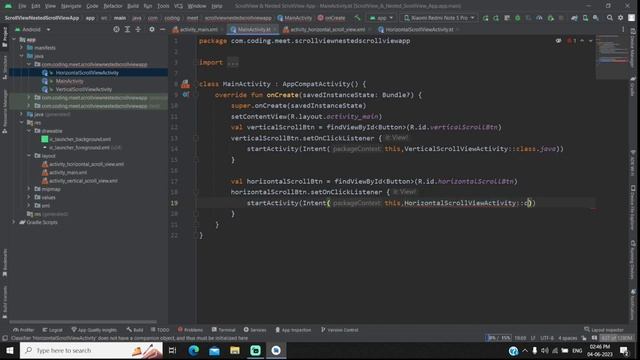 How to Implement Horizontal ScrollView in Android Studio Kotlin