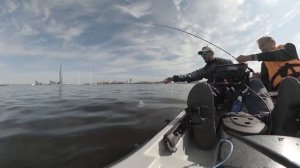 Ловля леща на Финском заливе с рыболовного каяка