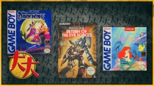 Darkwing Duck (Game Boy) + The Little Mermaid (Game Boy) + Probotector II (NES/Famicom)