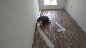 Укладка линолеума своими руками.