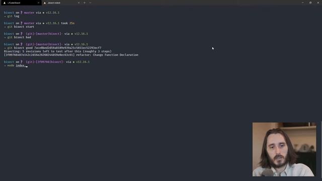 Using git bisect to quickly find the origin of a bug смотреть онлайн