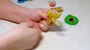 Новогодние поделки. Игрушки на ёлку своими руками. Очень простой способ новогоднего декора.