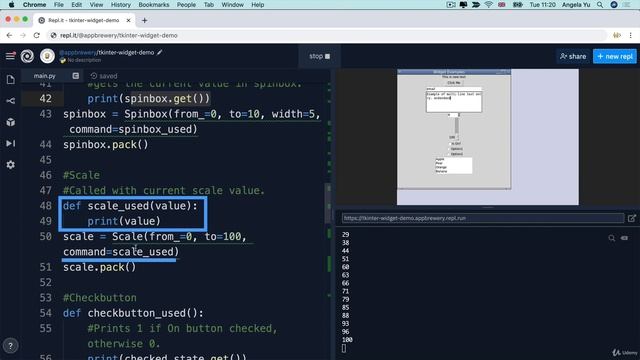 Other Tkinter Widgets_Radiobuttons, Scales, Checkbuttons and more | The Complete Python Pro Bootcam