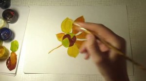 КАК НАРИСОВАТЬ КАШТАН /рисуем осенний лист каштана / рисунки на тему ОСЕНЬ