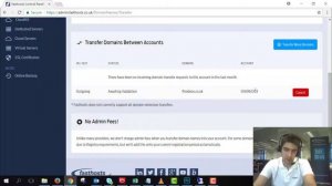 Transferring domain names between Fasthosts accounts