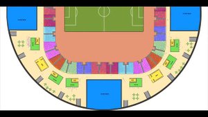 Имитационное моделирование эвакуации болельщиков со стадиона Лужники в Anylogic