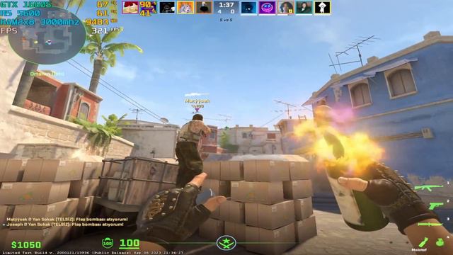 Counter-Strike 2 : GTX 1660 SUPER + RYZEN5 5600 FPS TEST смотреть онлайн