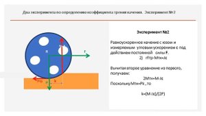 Два эксперимента по определению коэффициента трения качения