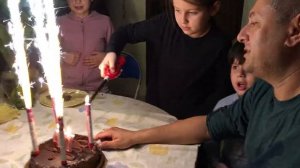 Фейерверк на торте