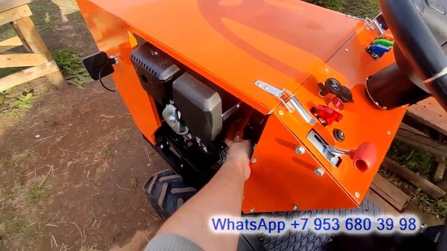 Минитрактор полный привод 4х4. Первый запуск двигателя. Сборка после покраски. смотреть онлайн