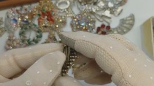 13 Распаковка винтажного лома. Sphinx и чешские антикварные броши.