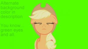 Applejack *Gulp* - Green Screen Ponies