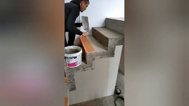 Подготовка бетонной лестницы к декору. смотреть онлайн