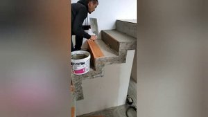 Подготовка бетонной лестницы к декору.