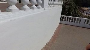 Пляжная территория санатория "Голубая даль" в селе Дивноморском.