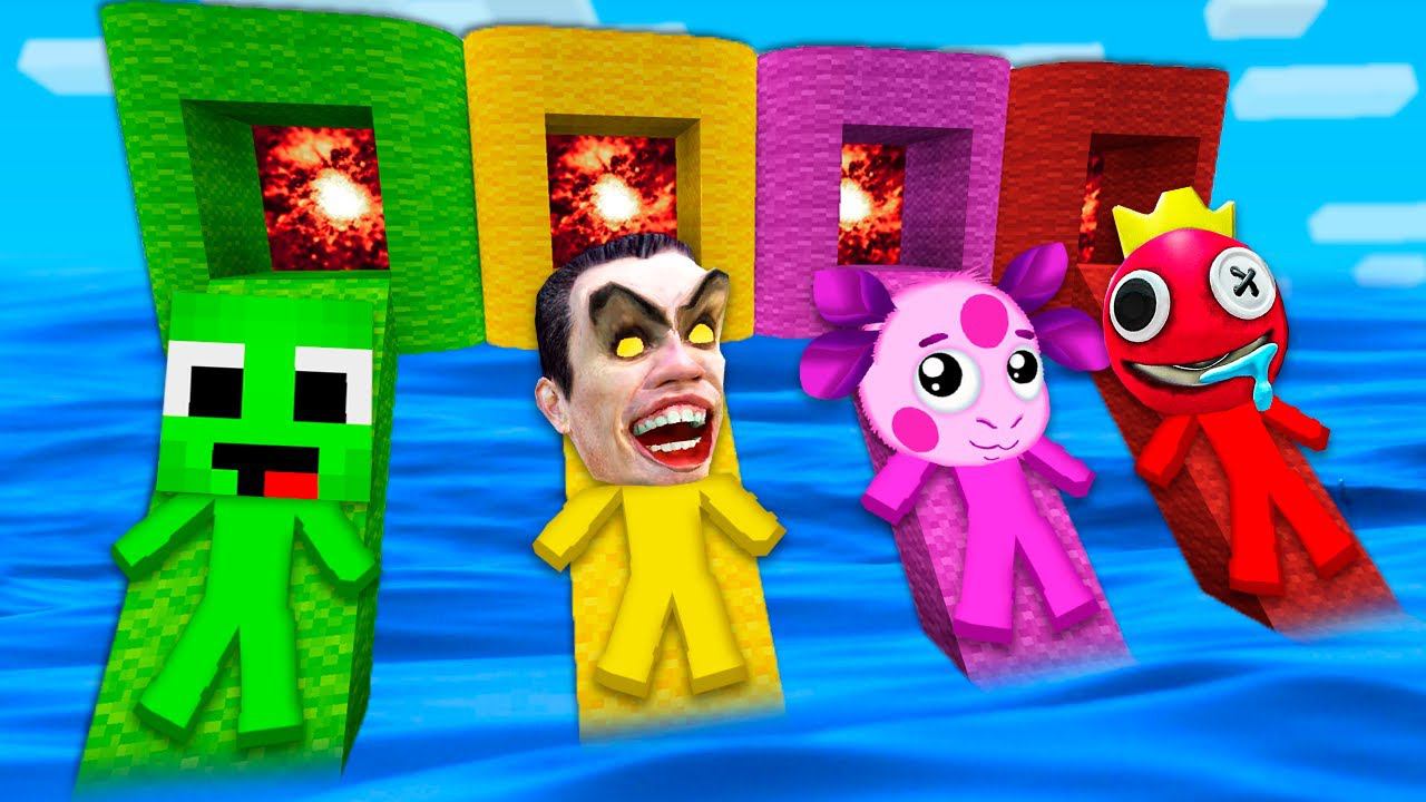 НОВАЯ РУБРИКА - ВОДНЫЕ ГОРКИ В МАЙНКРАФТ смотреть онлайн