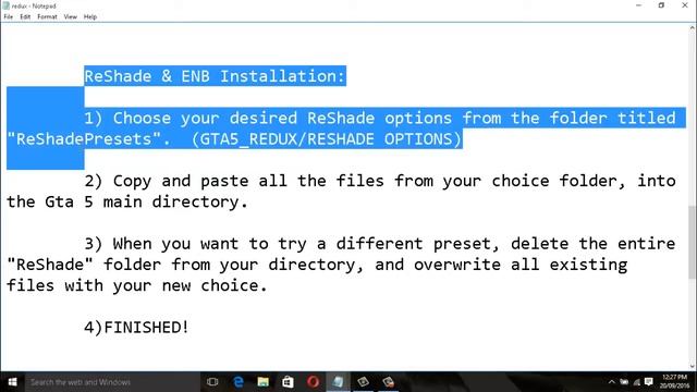Gta 5 best graphics modRedux mod installation easiest way to install everything fully functional.