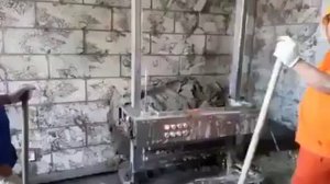 Автоматическая машина для штукатурки стен