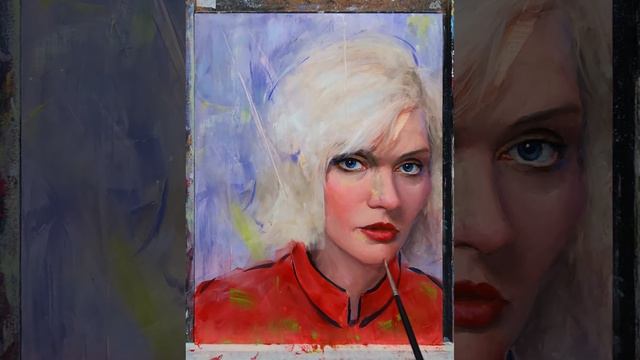 Debbie Harry Oil Portrait Time Lapse Video