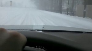lexus ls 430 driving in snow