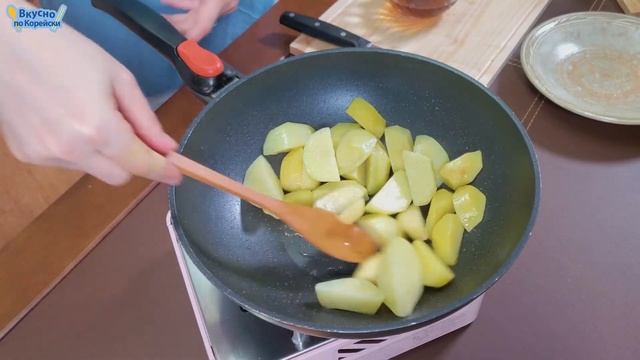 Гарнир в корейском стиле. Сладкий картофель | корейская еда