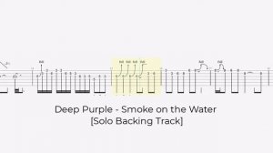 Deep Purple - Smoke on the Water [Solo Backing Track with tabs]