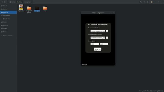 22. Compressing directory of images using UI | Python GUI tutorials смотреть онлайн