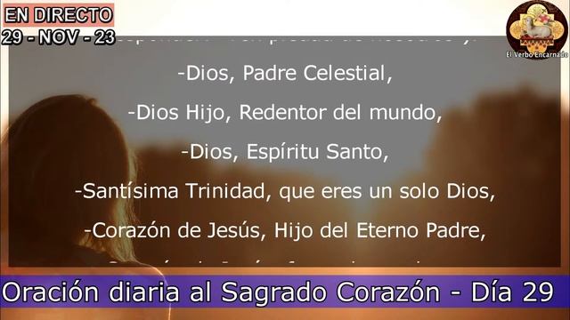 ORACION AL SAGRADO CORAZÓN DE JESÚS INMACULADO CORAZÓN DE MARÍA 29 DE NOVIEMBRE смотреть онлайн