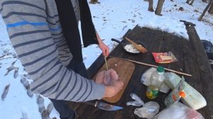 ЛОВЛЯ РАКОВ ЗИМОЙ НА РАКОЛОВКИ ГОТОВЛЮ ШАУРМУ НА ПРИРОДЕ