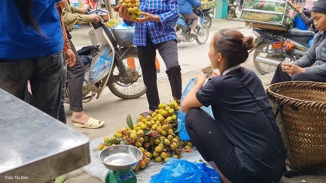 Harvesting Litchi Fruit Garden goes to the market sell, daily life - Triệu Thị Biên смотреть онлайн