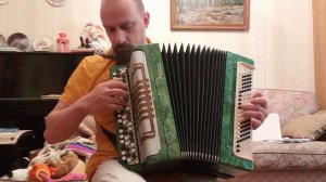 Баян Этюд. Зелёный перламутр. Демонстрация.