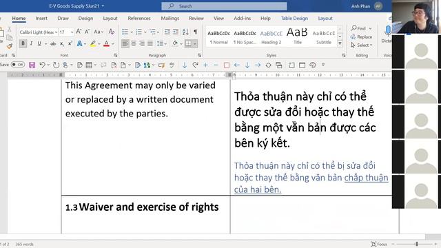 210605 Vietnamese Law Student Chatroom   Legal English Session